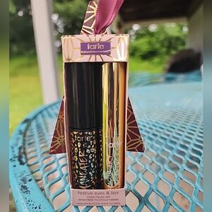 TARTE FESTIVE EYES & LIPS: MANEATER MASCARA & MARACUJA LIPSTICK/BALM IN CHERRY